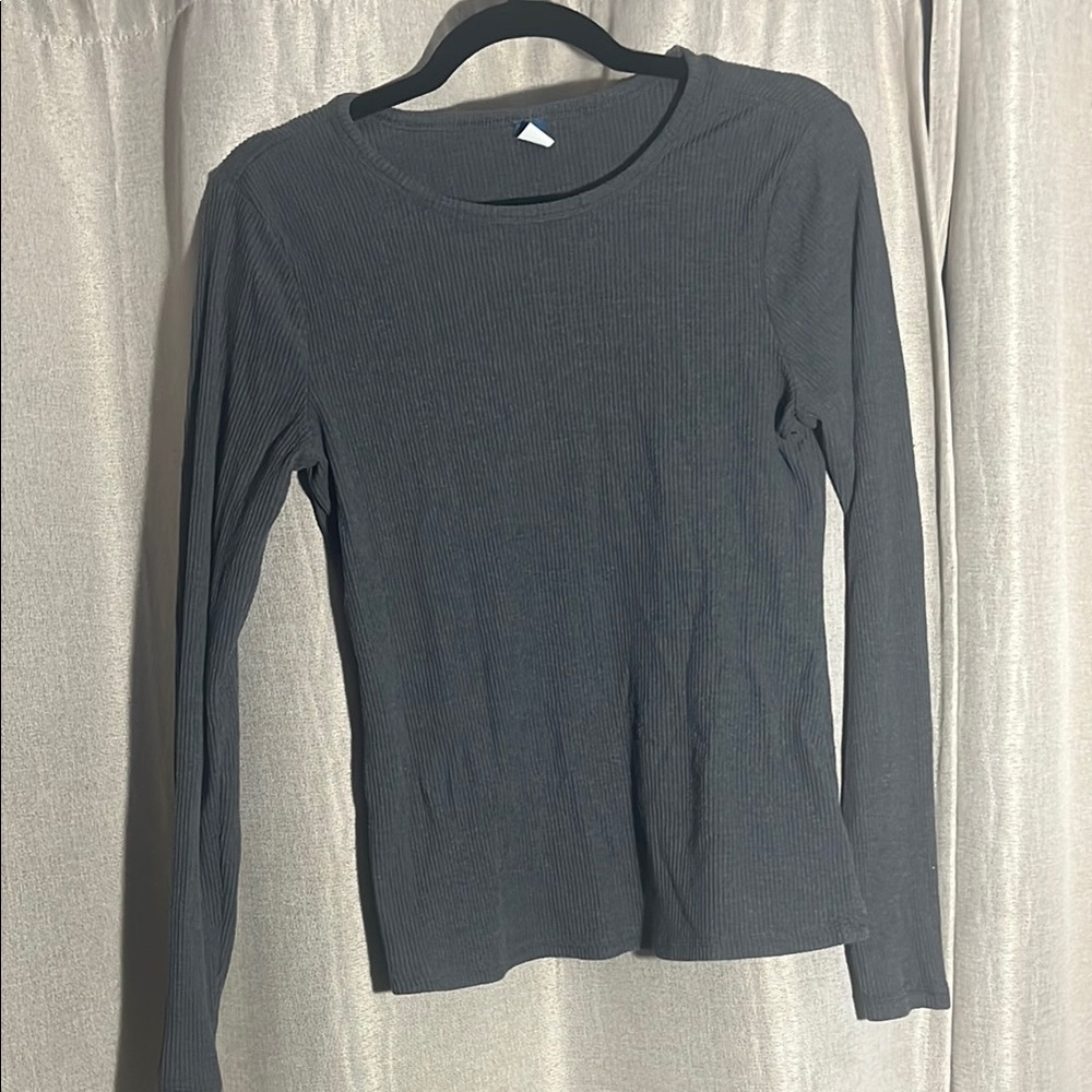 Classic Gray Long Sleeve Top